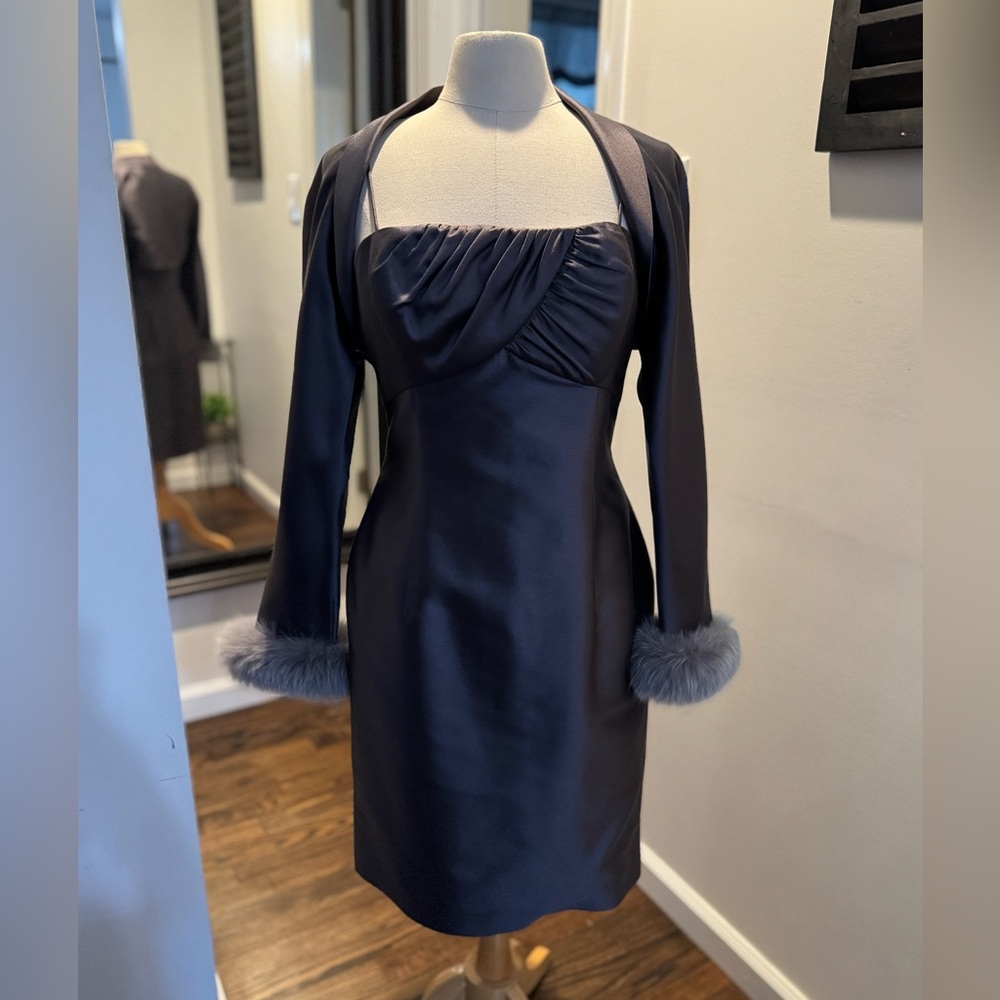 Elegant Strap Dress with jacket